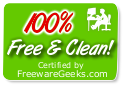 Certified by FreewareGeeks.com