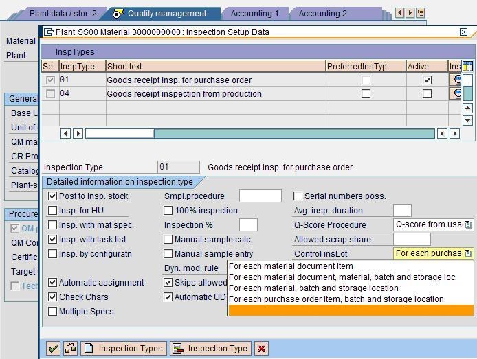 SAP MM Expert How to Control Inspection Lot Creation