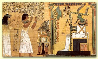 المتحف المصرى بالصور Osiris+Being+Worshipped+from+the+Kha+Funerary+Papyrus