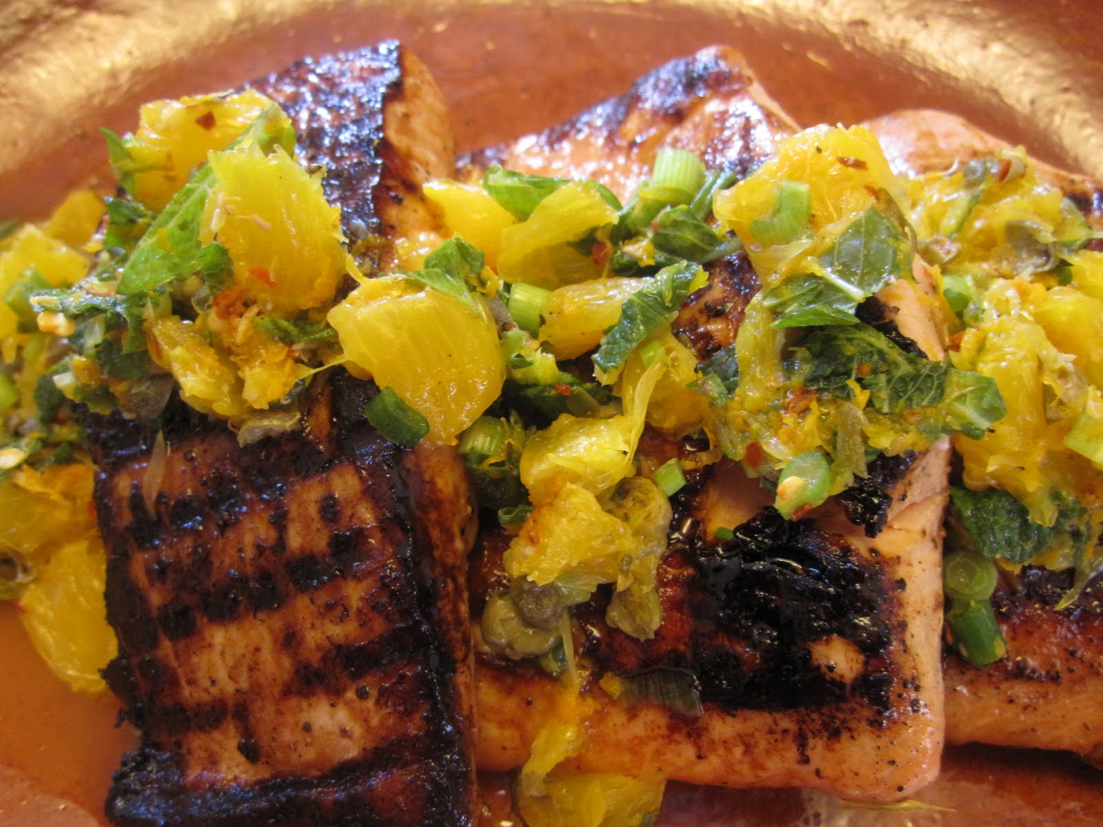 Recipes from 4EveryKitchen Grilled Salmon with Salsa Verde
