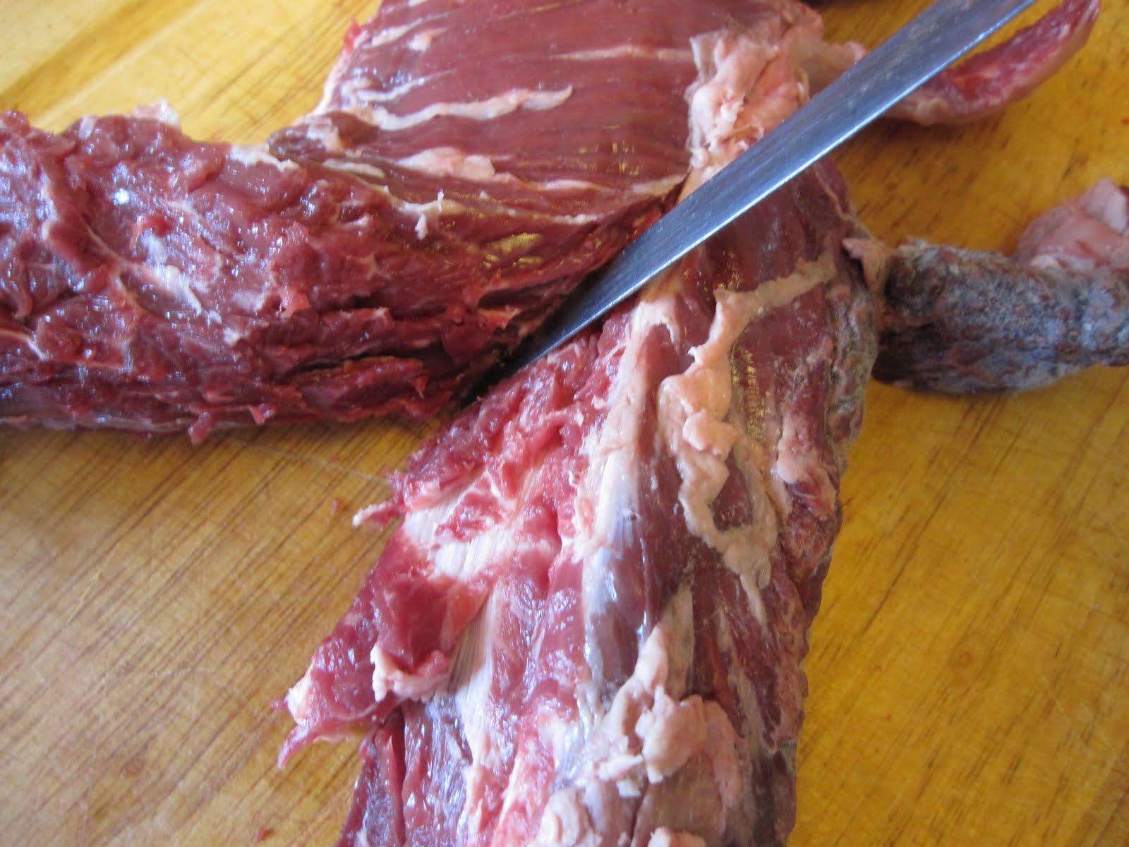 length of the hanger steak