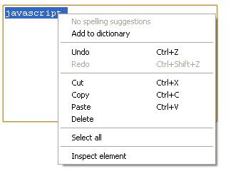 Google Chrome spell checker 2