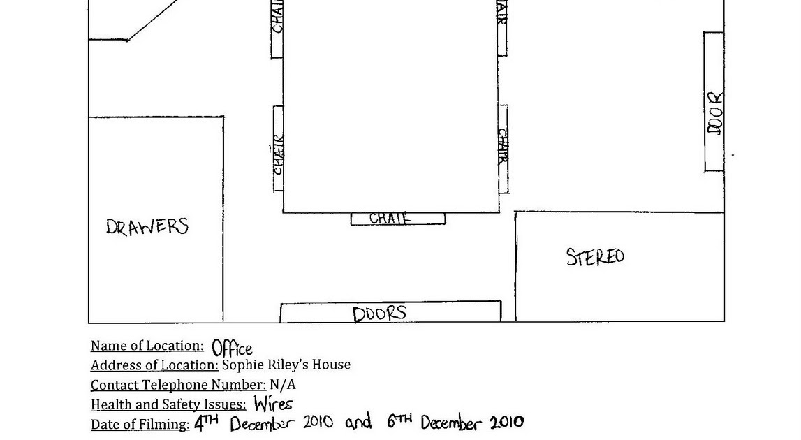 Media Coursework Blog Section 7 Reece and location sheets