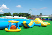 . inflatable water park in the country, the EK BiKi Waterworld. (dsc )