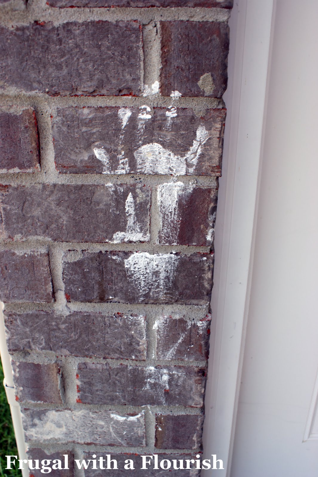 Frugal with a Flourish An Exorcisim (Or How to Get Paint off Brick)