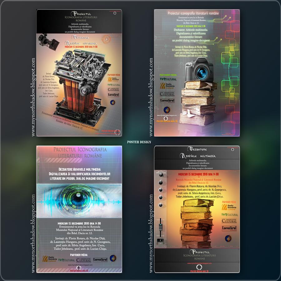 Poster concept and design mini conference 3D art of my north shadow