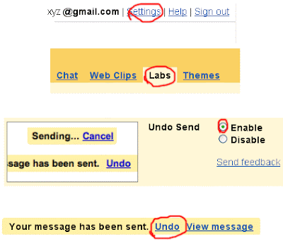 and enable Undo send