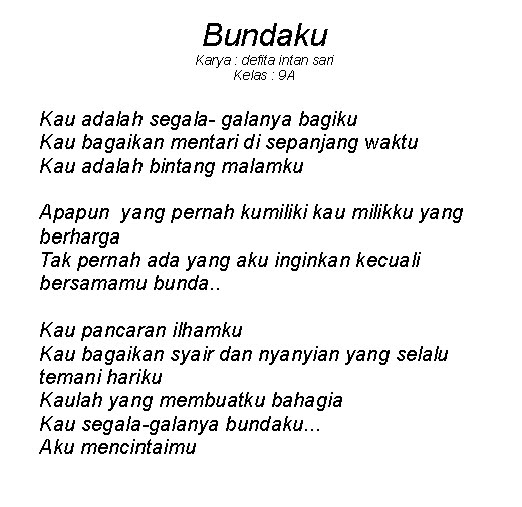 Smp Hang Tuah 4 Surabaya Puisi Intan