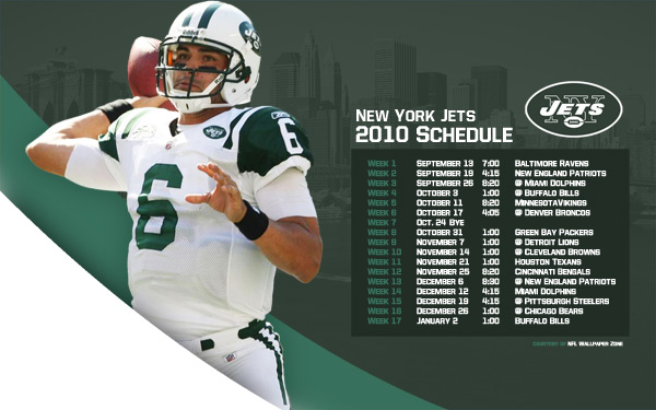New York Jets schedule