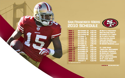 SF 49ers 2010 Schedule