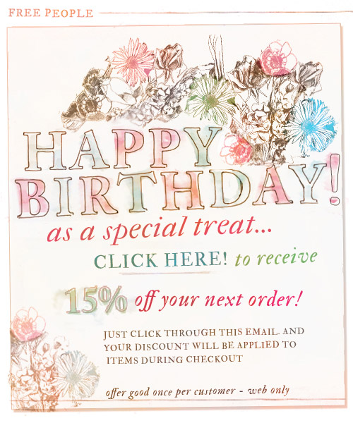 fashionably petite Free Birthday Perks