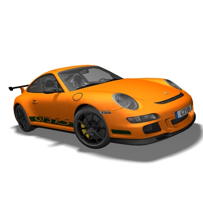 3D Model of Porsche 911 GT3 RS 2009
