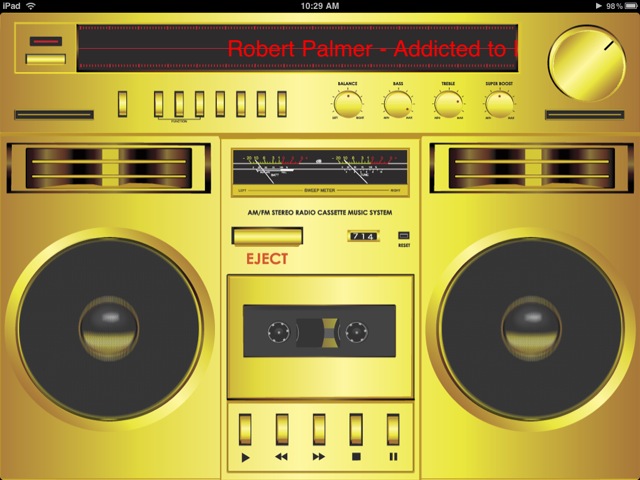 boombox buttons