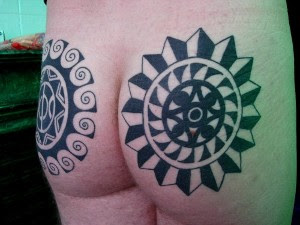 Unique Tattoo Design on Butt