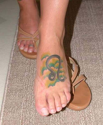 Leo Tattoo Design - Zodiac Symbol