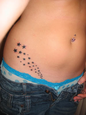 tattoos for girls on hip stars. Sexy Star Tattoos for Girls