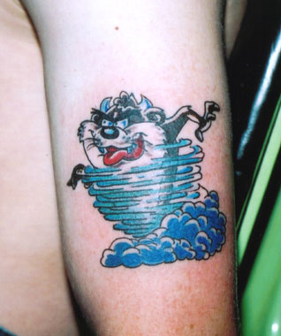 Animated Tasmanian Devil Taz Tattoo Animated Tasmanian Devil Taz Tattoo