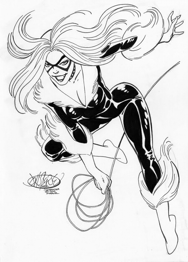 Black Cat Black cat marvel, Drawings, Black cat
