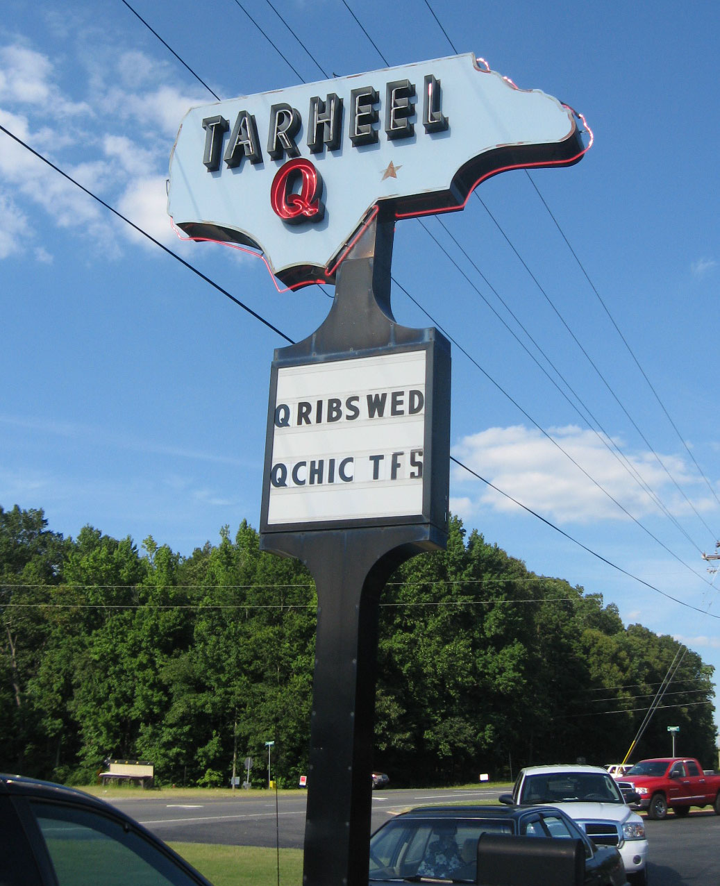 Barbecue Master Tarheel Q on Highway 64 near Lexington, NC