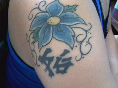 Labels: Flowert Tattoo Dark Blue