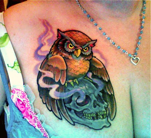 Labels Owl Tattoo