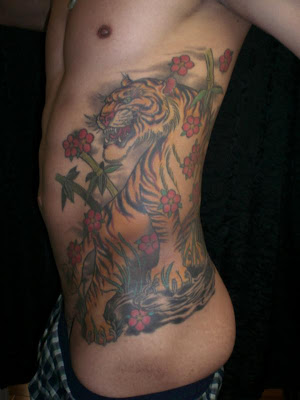 Japanese Tiger And Flowers Tattoo Art Japanese Tiger And Flowers Tattoo Art