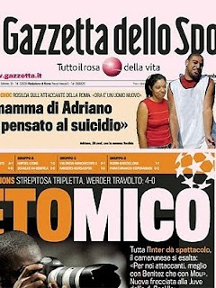 Jogador Adriano já pensou em suicidio