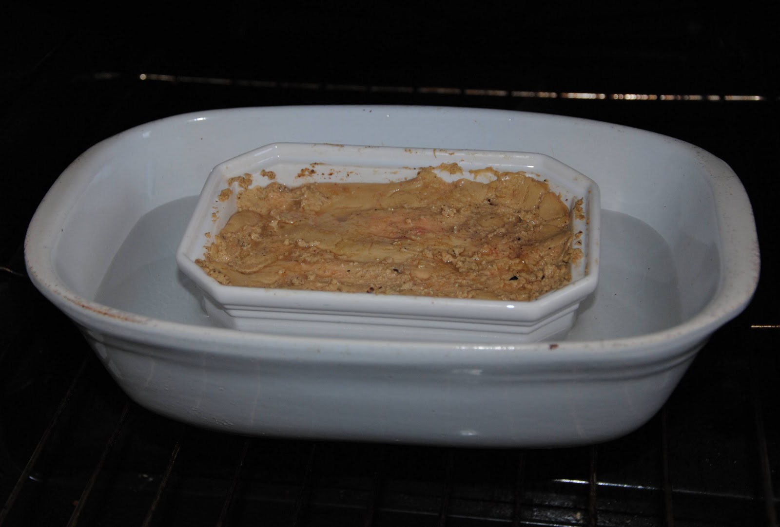 Cuisson terrine bain marie Sarah Cotter