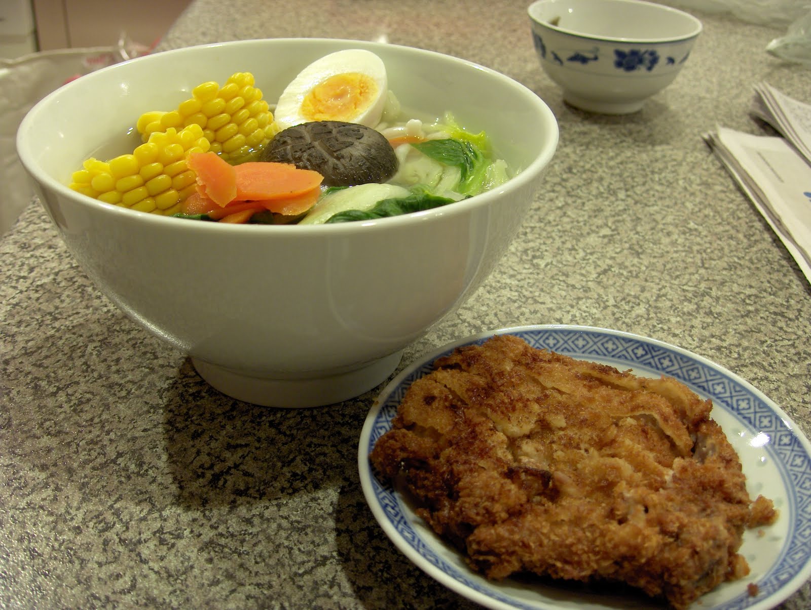 teenagefoodie Cooking Tonkatsu and Udon in Dashi Broth