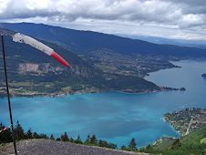 View of Lac Annecy from Montmin launch