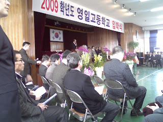 Principal Jun at opening ceremony