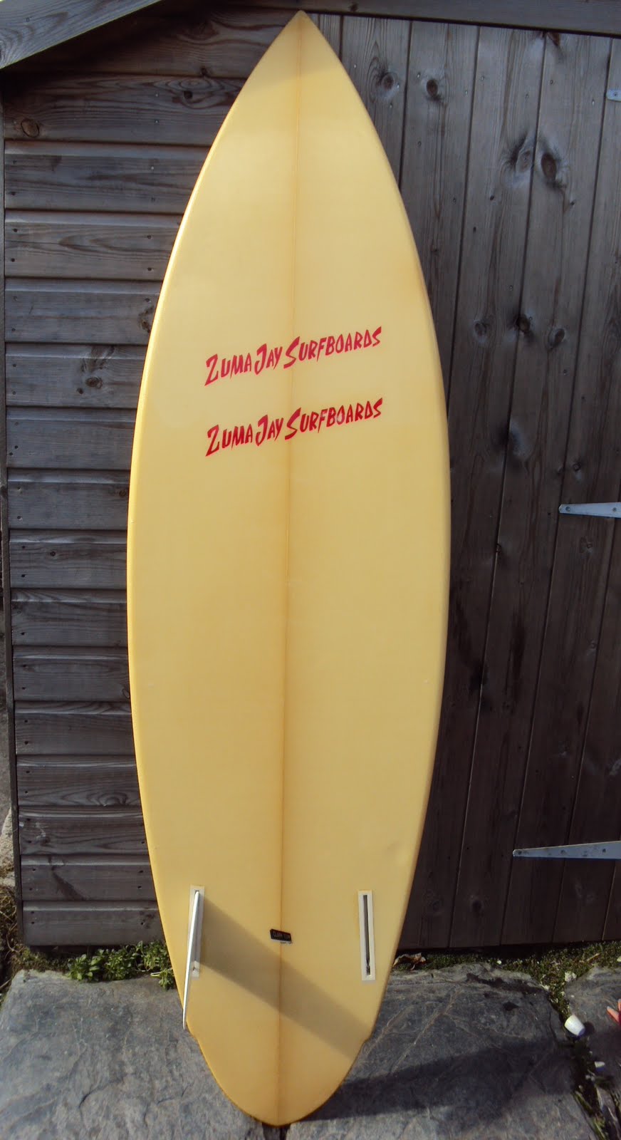 vintage surfboard collector UK Zuma Jay twin fin