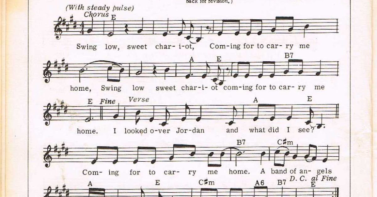 Betalegium Swing Low Sweet Chariot Pete Seeger Songbook