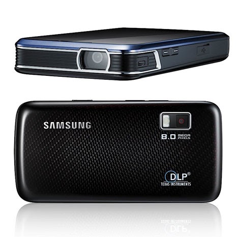 Mobile phone with projector - Samsung i8520