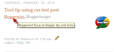 tool tip for blogger