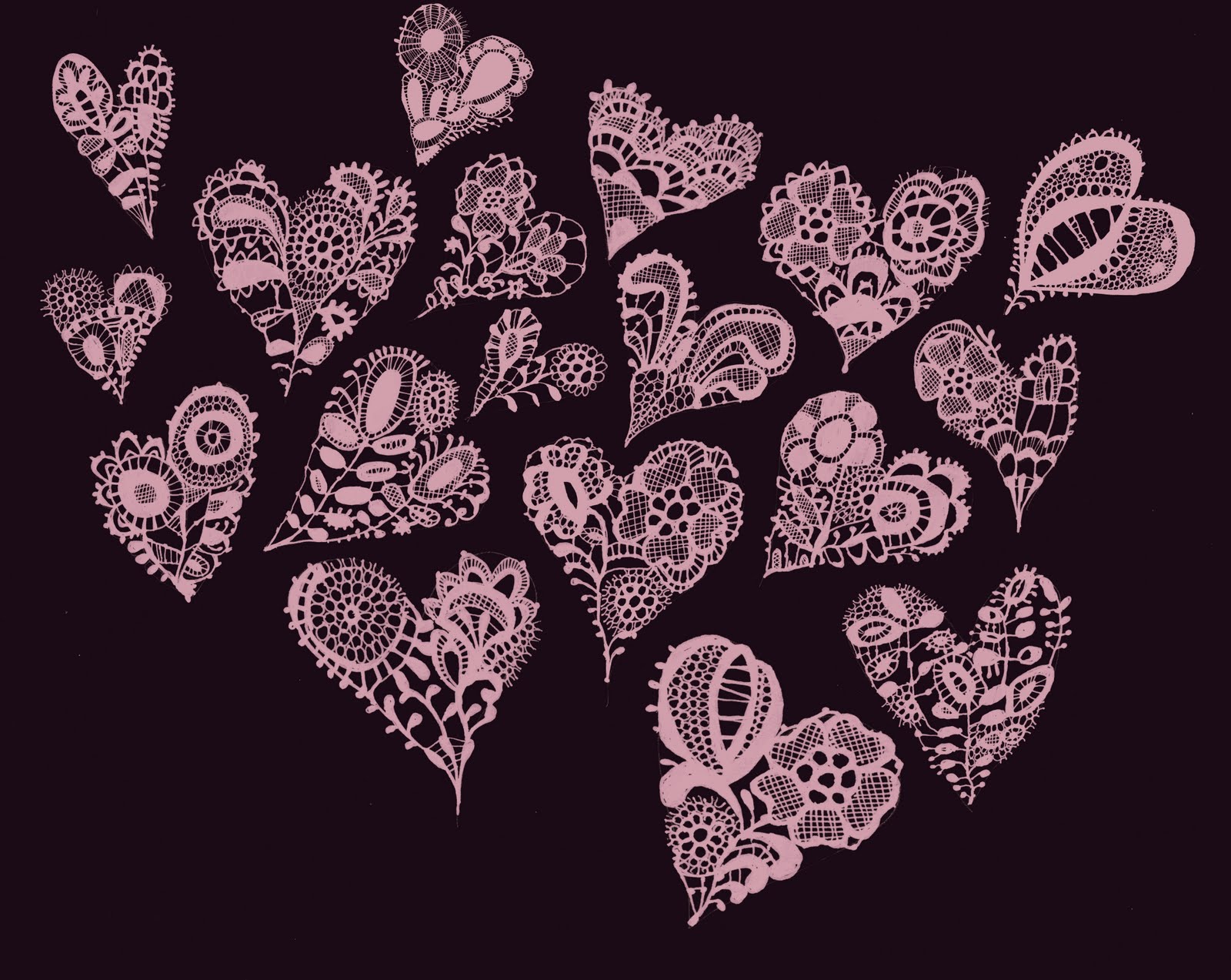 Hearts With Lace