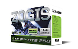 PLACA DE VIDEO ZOGIS GEFORCE GTS 250 1GB GDDR3 256 BITS