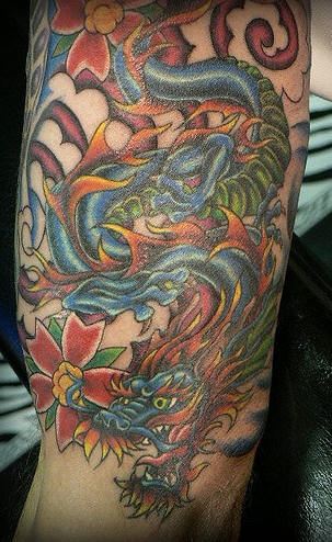 Dragon Color Tattoos