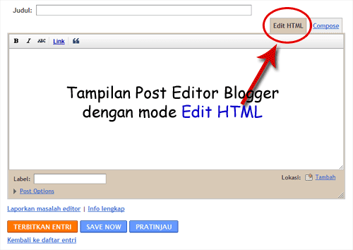 post editor html