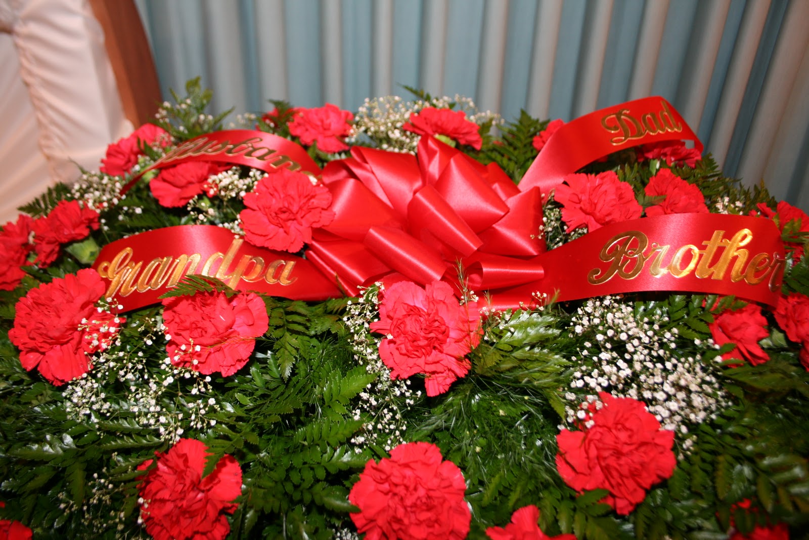 Joy Is My Goal Flowers from Dad's funeral