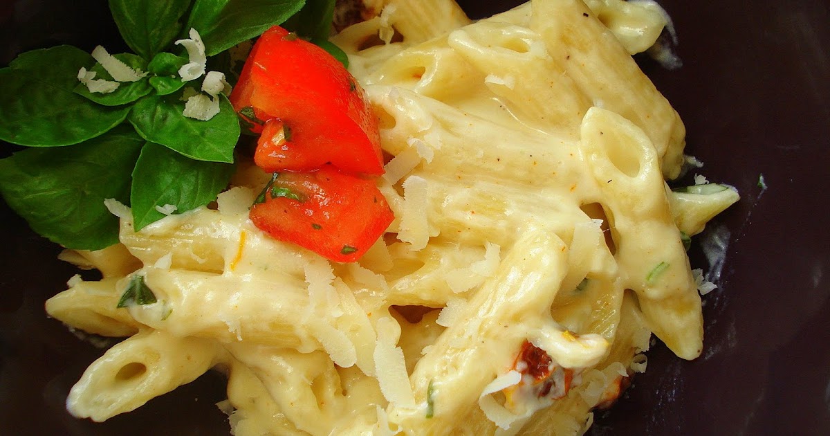 MyFoodMyFamily! Creamy Mac & Cheese with Sundried Tomatoes and Basil