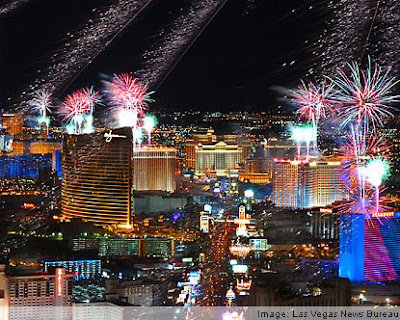 New Years Party Time In Las Vegas
