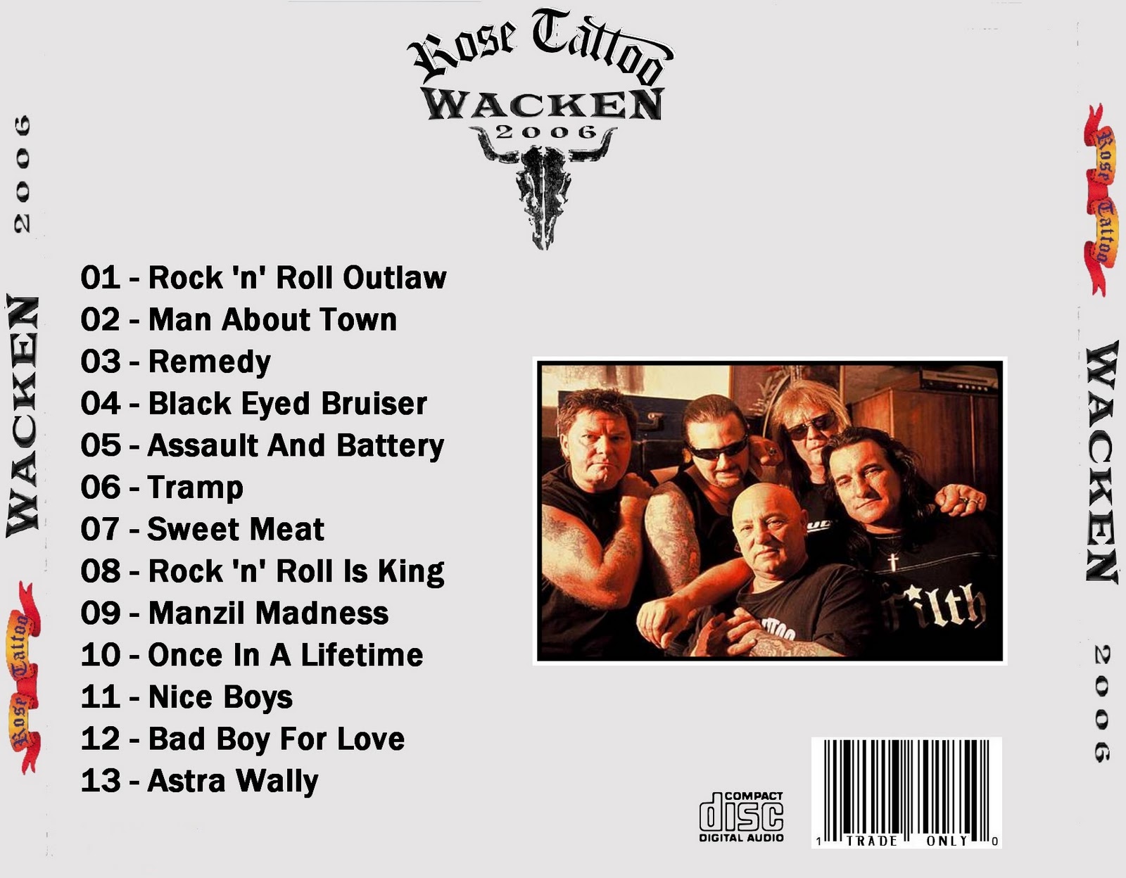 MUSIC ART VCL Rose Tattoo Live Wacken 2006