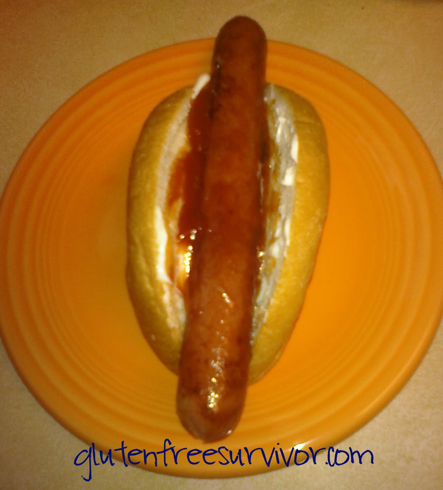 Gluten Free Survivor Udi's bagel = hot dog bun... Most definitely!