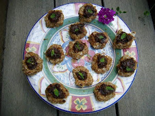 mint thumb print cookies