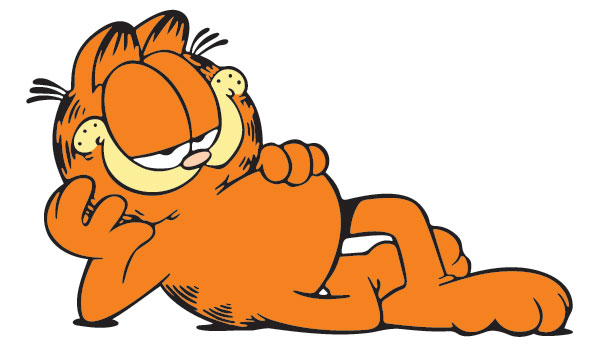 Garfield a vadonban