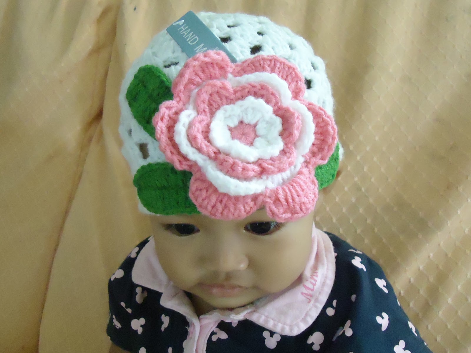 TOPI BABY KAIT KAIT IDAMAN HATI COLLECTION TOPI KAIT/CROCHET HAT