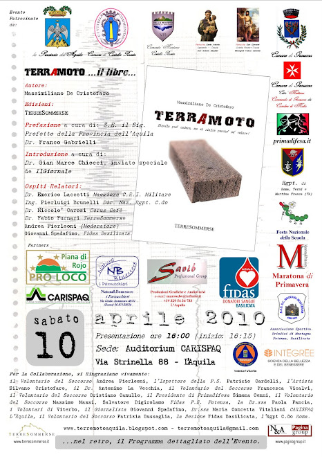 MANIFESTO PRESENTAZIONE TERRAMOTO