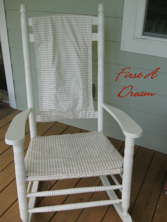 First A Dream Rocking Chair Slipcover