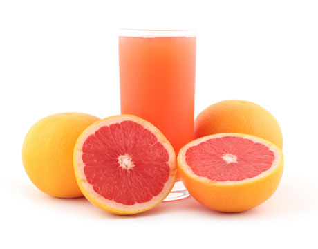 Red grapefruit is rich in